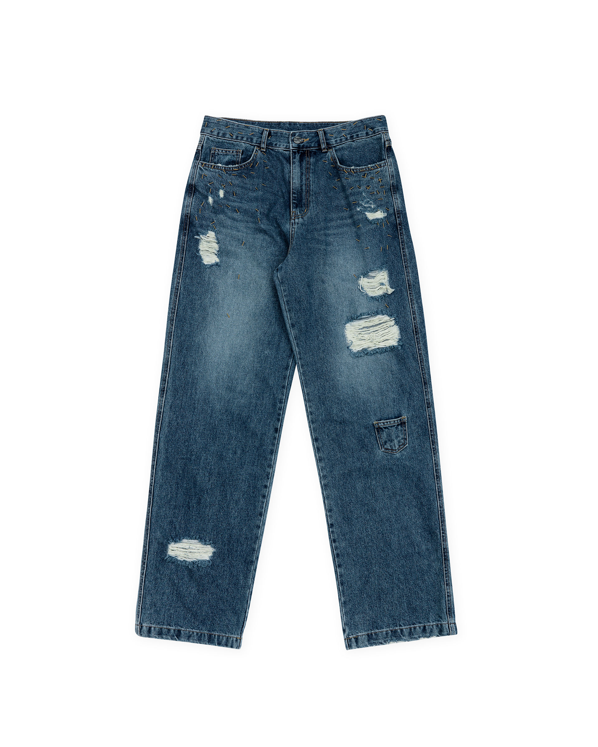 【ADERERROR】 Collaz Jeans Product. 75 /追跡付 ADER error: Blue Collaz Product. 75 Jeans | SSENSE