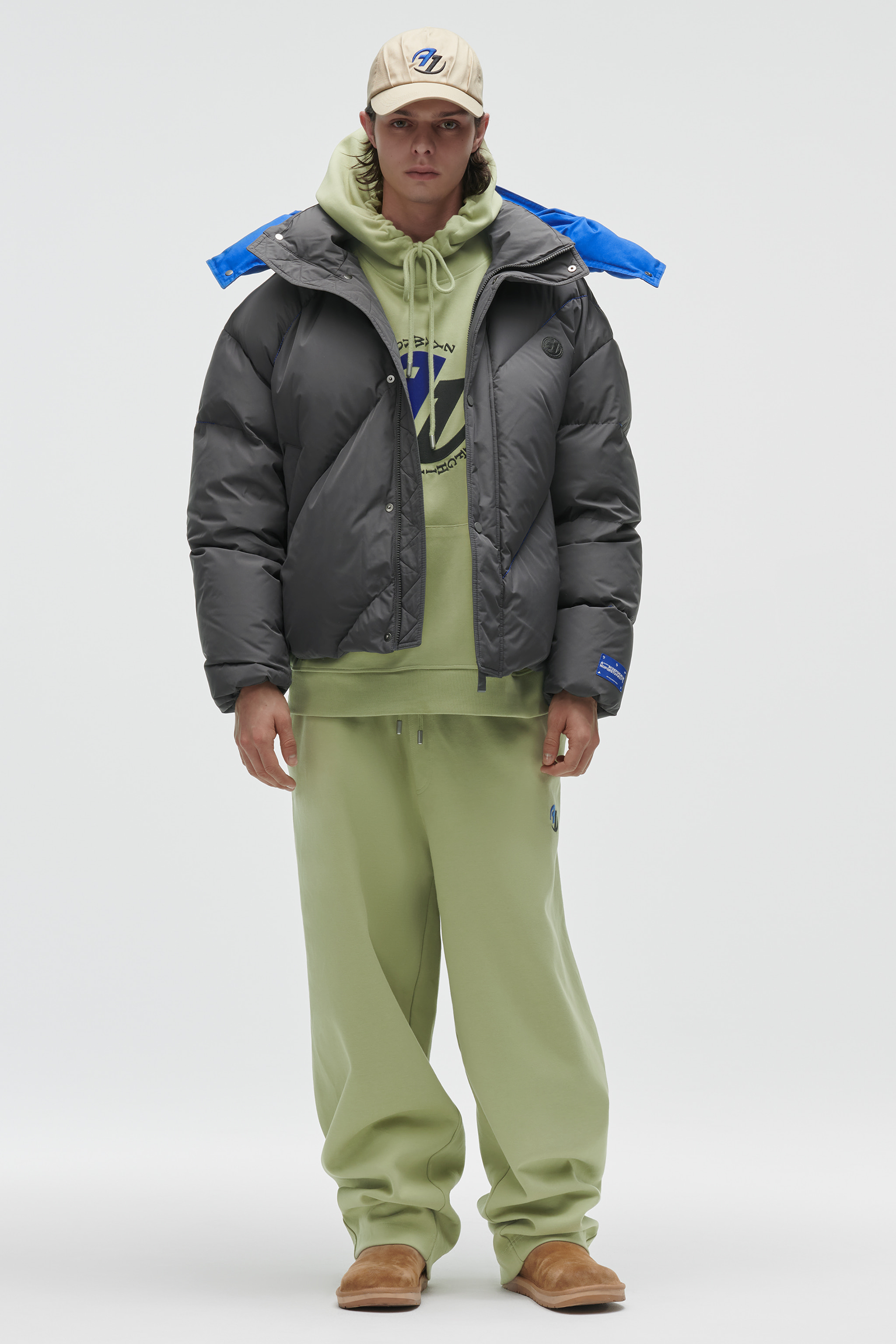 ADERERROR × ZARA 2点 ポロシャツとパンツ ☆コラボ☆【Ader Error x Zara】☆Darted Trouser.s Navy